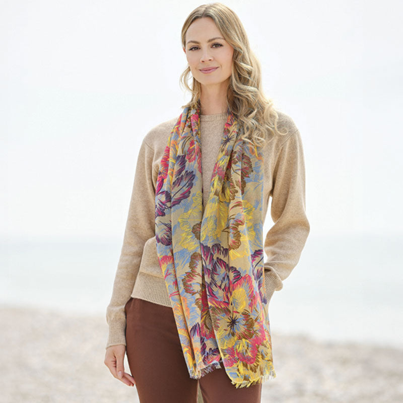 Autumn Burst Cashmere Pashmina Stole