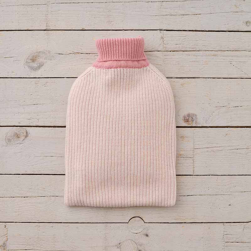 Cashmere 4 Ply Rib Hot Water Bottle Cover