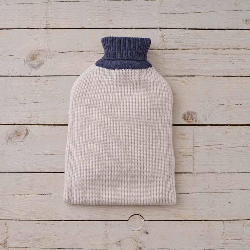 Cashmere 4 Ply Rib Hot Water Bottle Cover