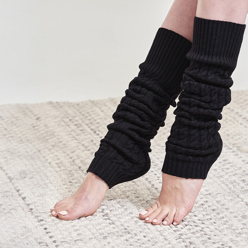 Cashmere 4 Ply Cable Leg Warmers