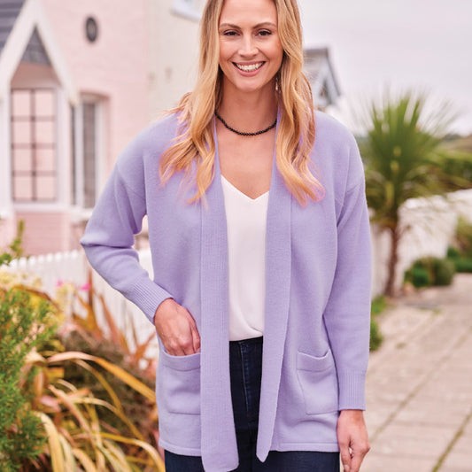 Georgina 4 Ply Edge to Edge Cashmere Cardigan
