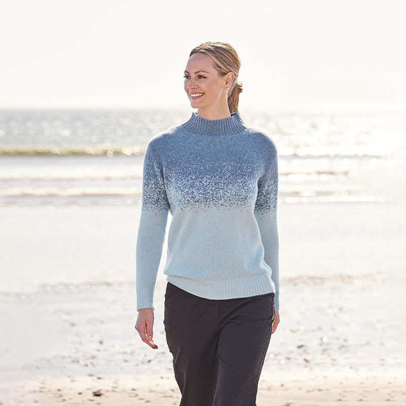 Jade 4 Ply Cashmere Turtle Neck