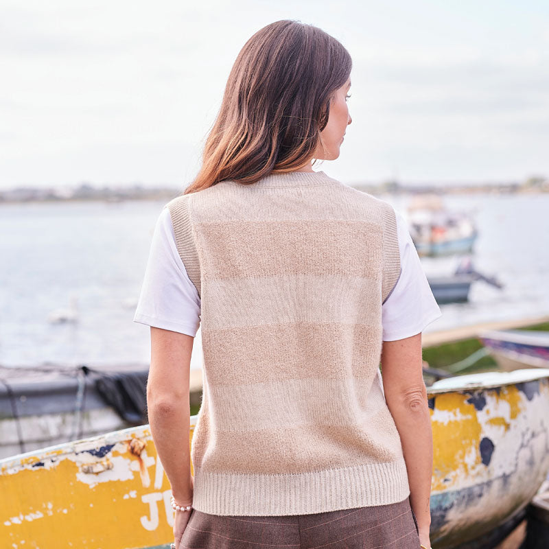 Kenzie 6 Ply Cashmere Button Gilet