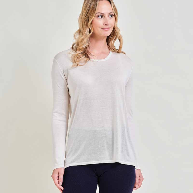Ladies Long Sleeve Cashmere Vest Top