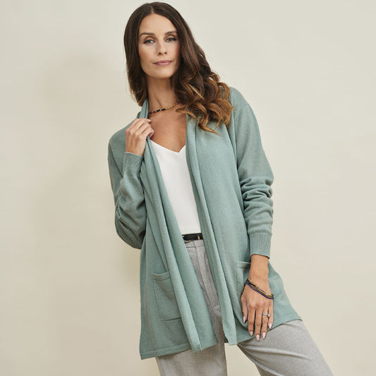 Lydia Cashmere Drape Cardigan