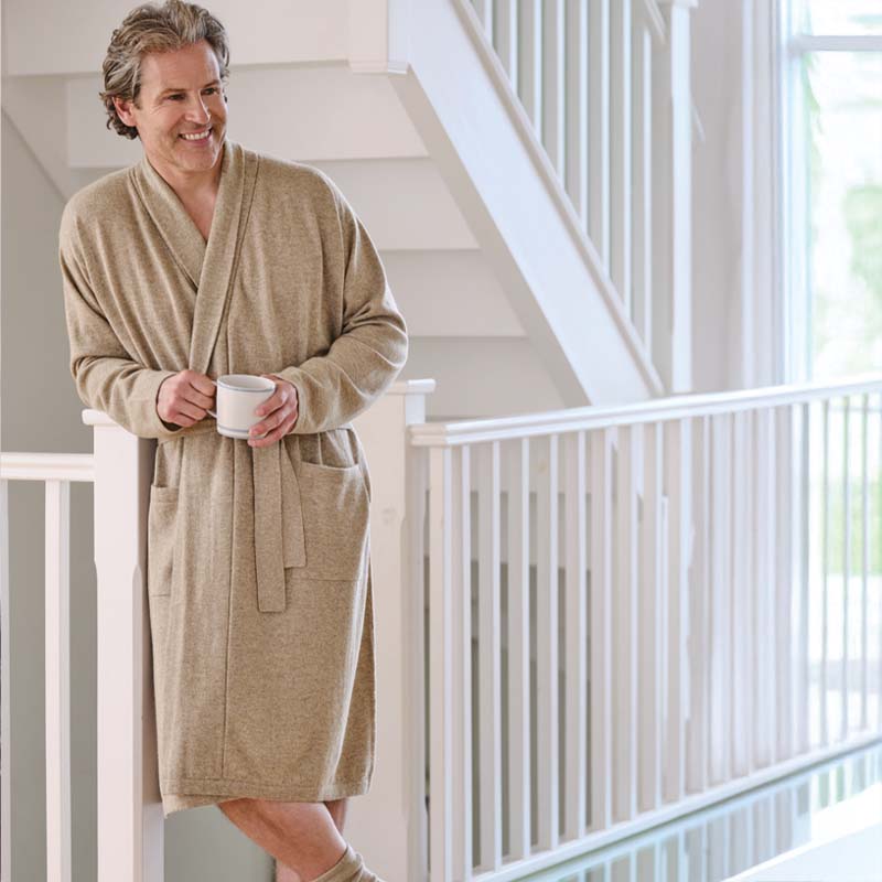 Mens Cashmere Robe