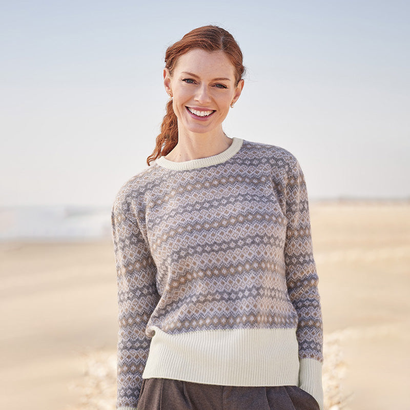 Rowan 4 Ply Cashmere Fairisle Crew