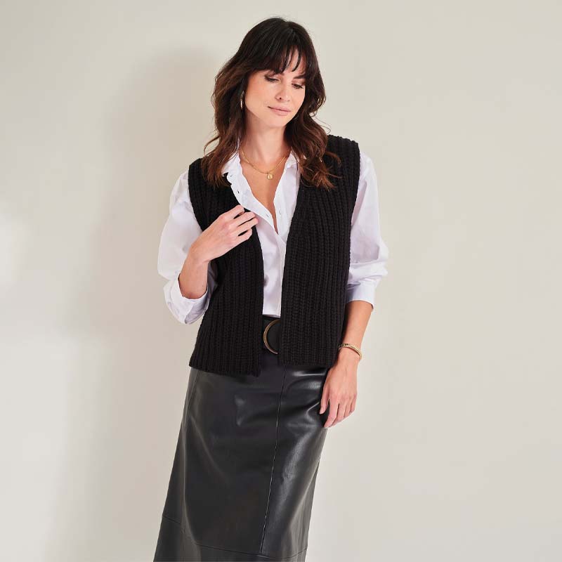 The 18 Ply Cashmere Chunky Gilet