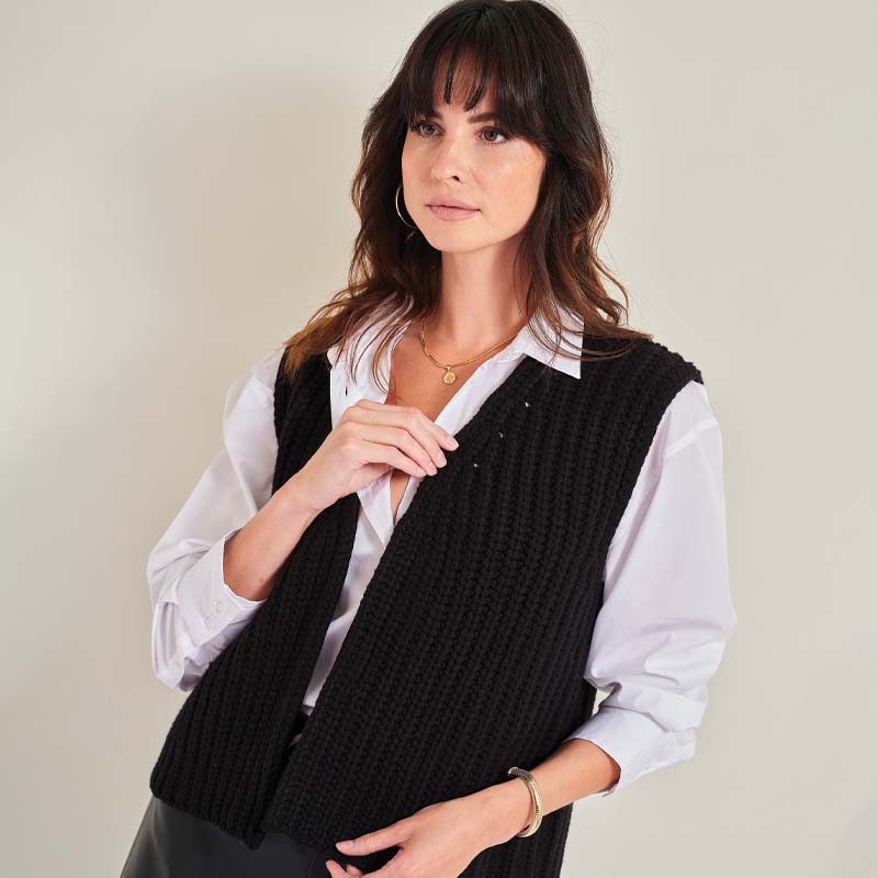 The 18 Ply Cashmere Chunky Gilet