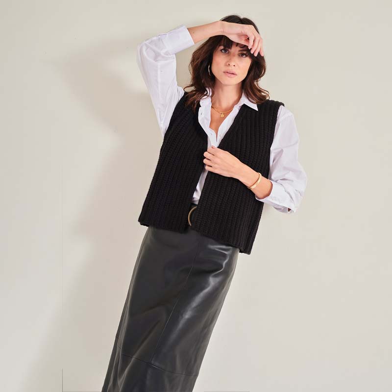 The 18 Ply Cashmere Chunky Gilet