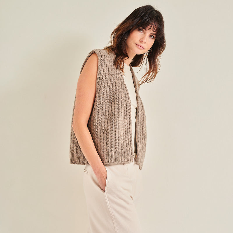The 18 Ply Cashmere Chunky Gilet