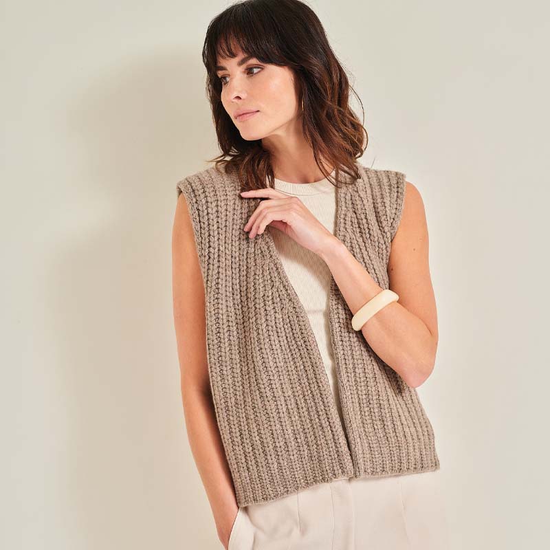The 18 Ply Cashmere Chunky Gilet