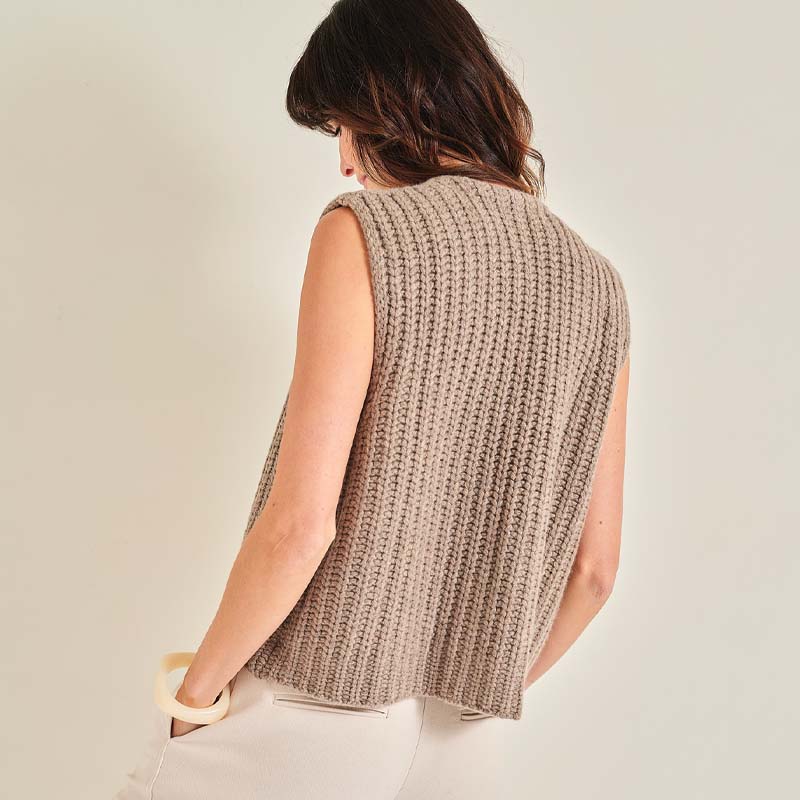 The 18 Ply Cashmere Chunky Gilet