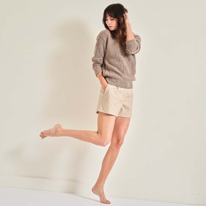 The Chunky 12 Ply Cashmere Crew Neck Sweater