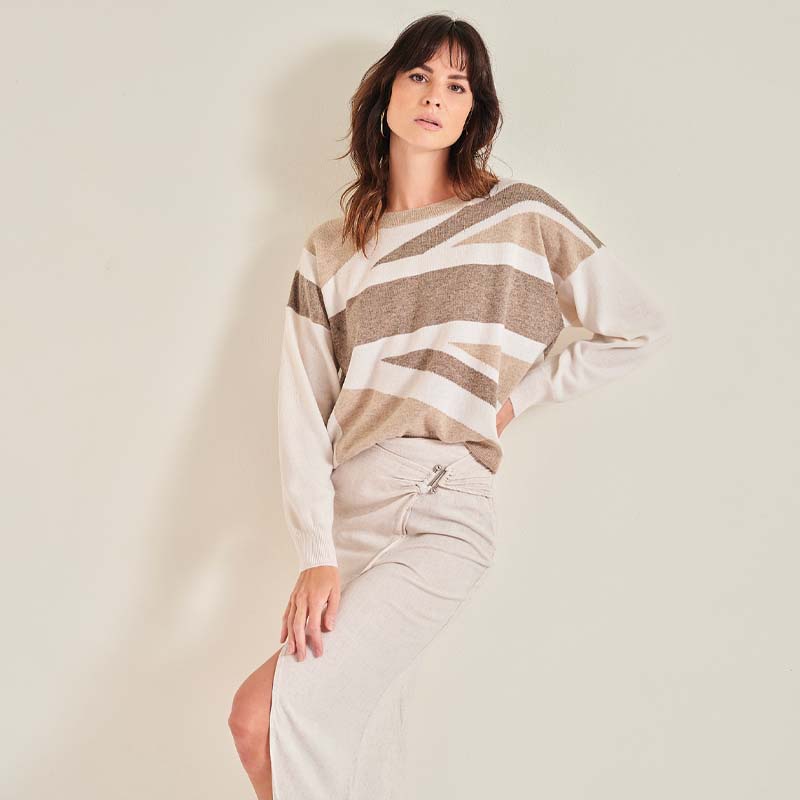 The Cashmere Brit Knit Sweater