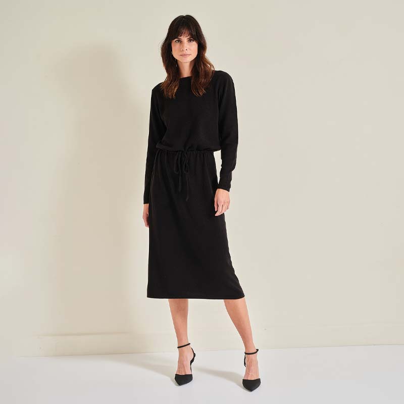 The Little Black Cashmere Dress
