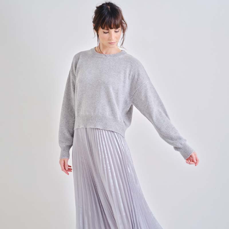 The Cashmere Boyfriend Crew Neck Sweater