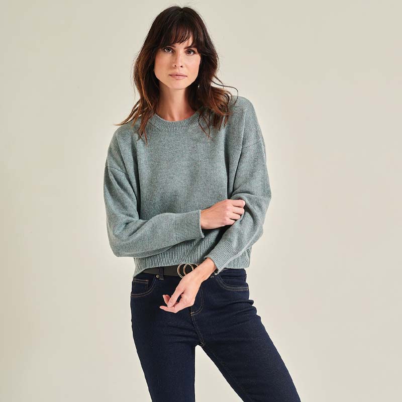 The Cashmere Boyfriend Crew Neck Sweater