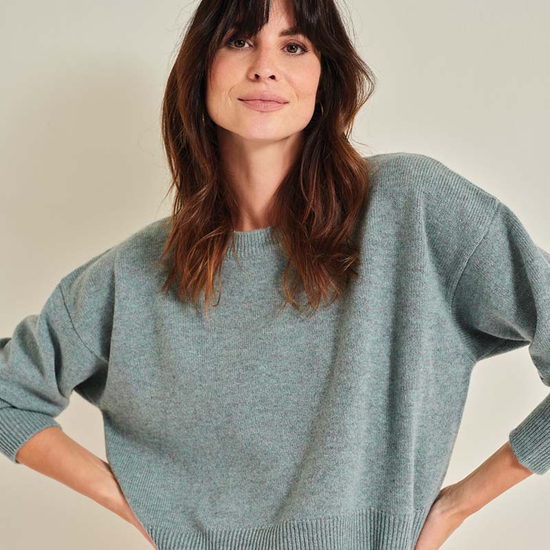 The Cashmere Boyfriend Crew Neck Sweater