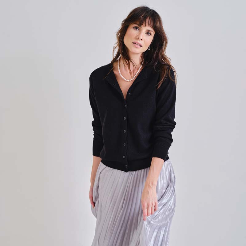The Cashmere Fitted Cardigan