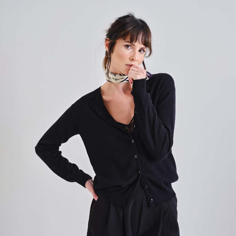 The Cashmere Fitted Cardigan