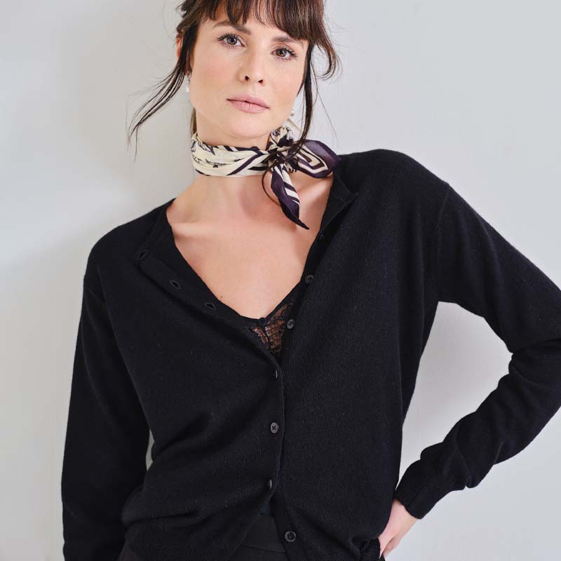 The Cashmere Fitted Cardigan