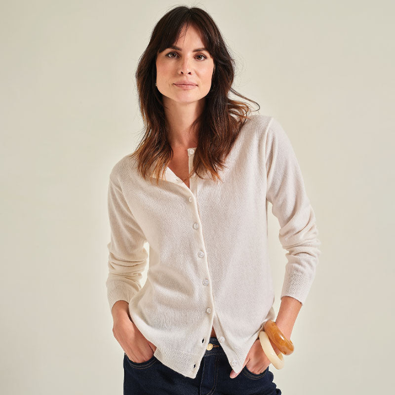 The Cashmere Fitted Cardigan