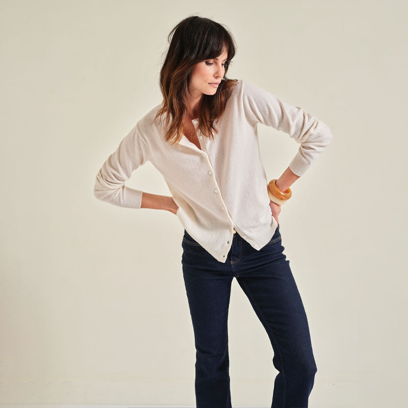 The Cashmere Fitted Cardigan