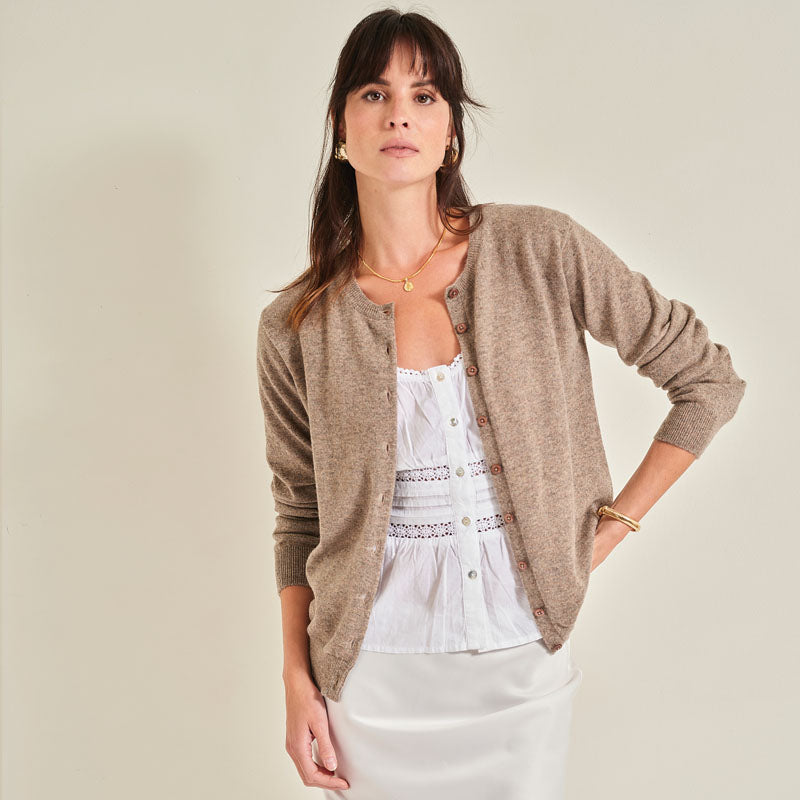 The Cashmere Fitted Cardigan