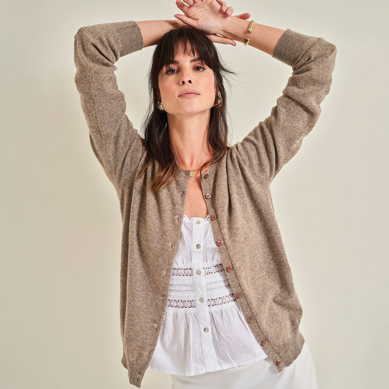 The Cashmere Fitted Cardigan