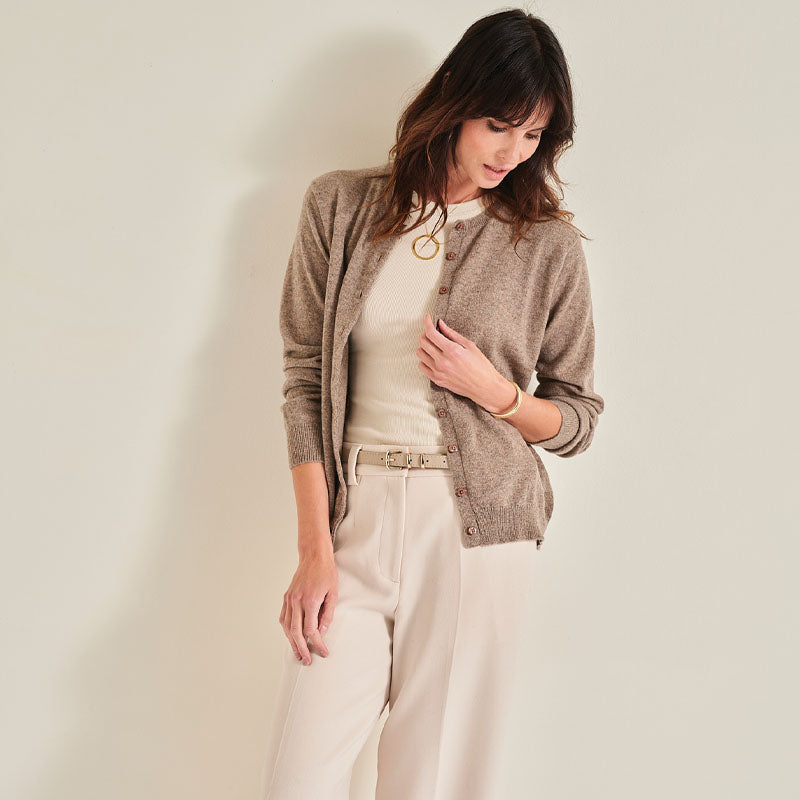 The Cashmere Fitted Cardigan