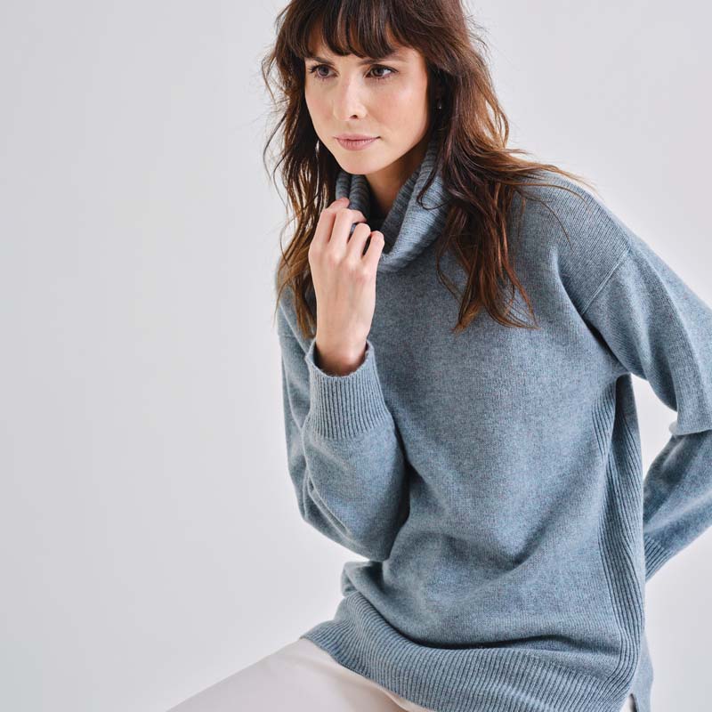 The Cashmere Relaxed Cowl Neck Sweater