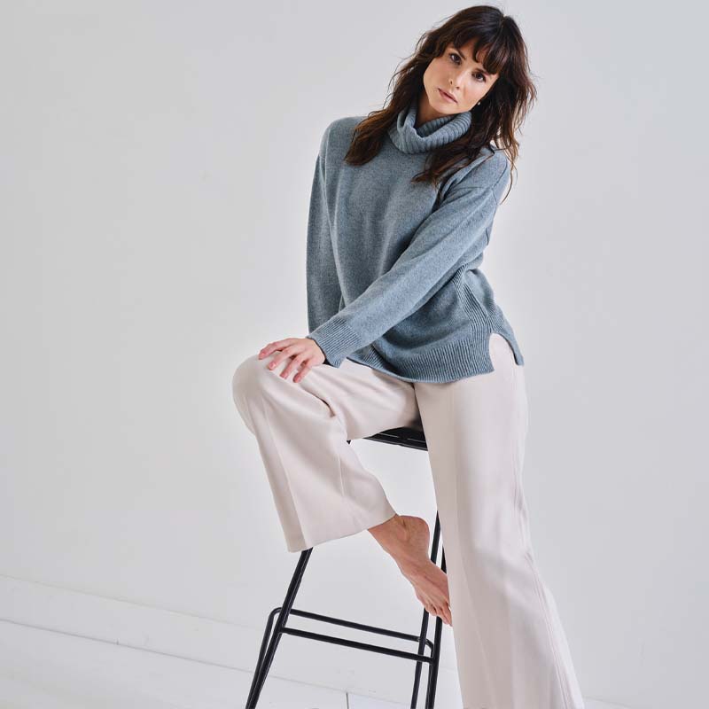 The Cashmere Relaxed Cowl Neck Sweater