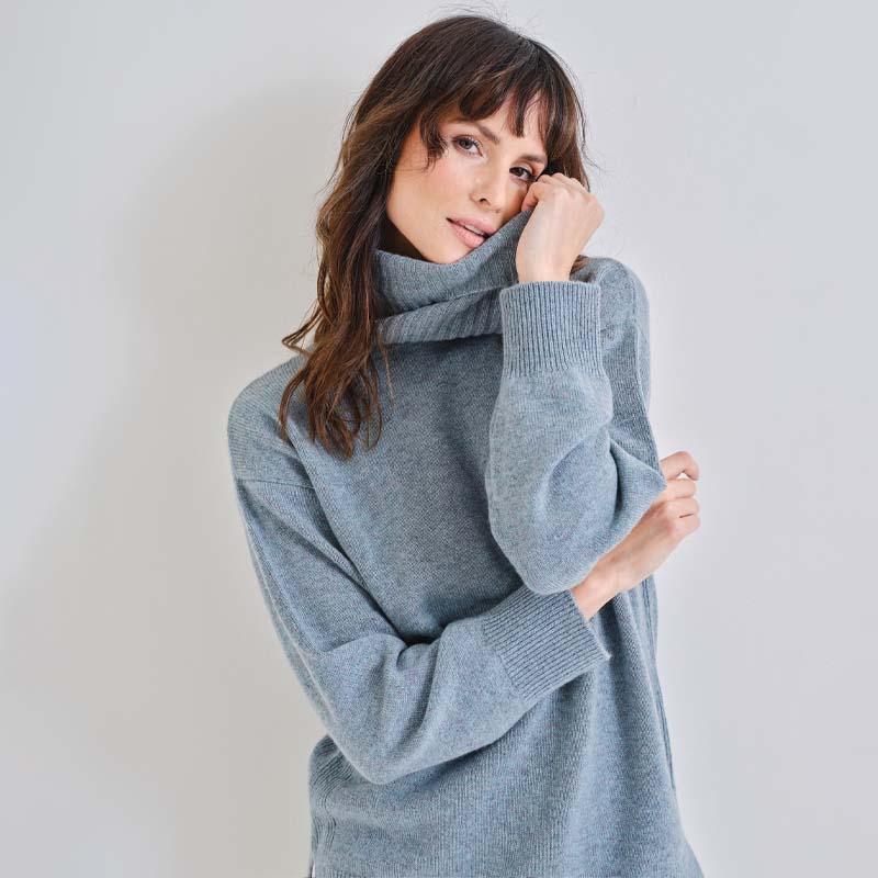 The Cashmere Relaxed Cowl Neck Sweater