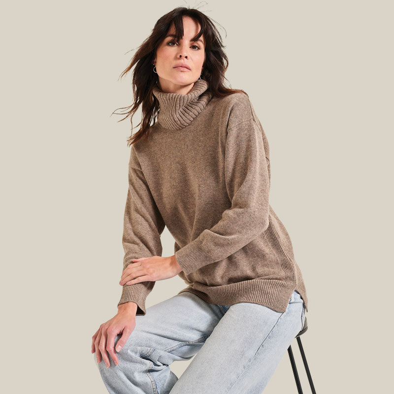 The Cashmere Relaxed Cowl Neck Sweater