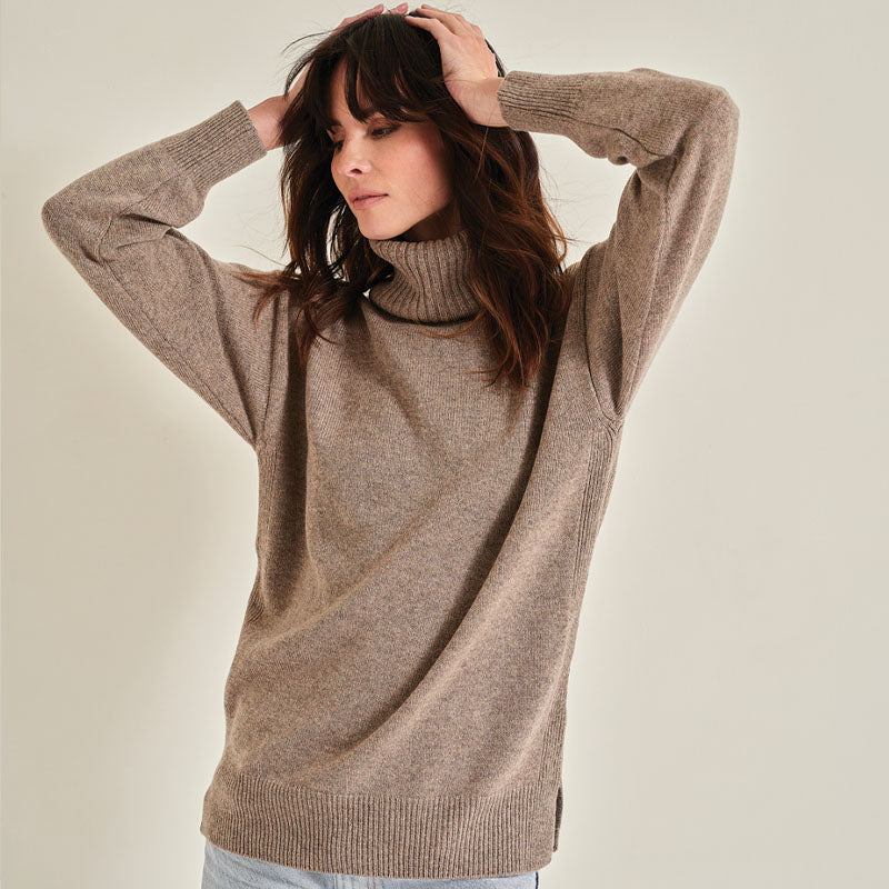 The Cashmere Relaxed Cowl Neck Sweater