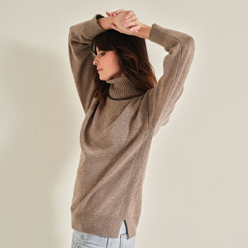 The Cashmere Relaxed Cowl Neck Sweater