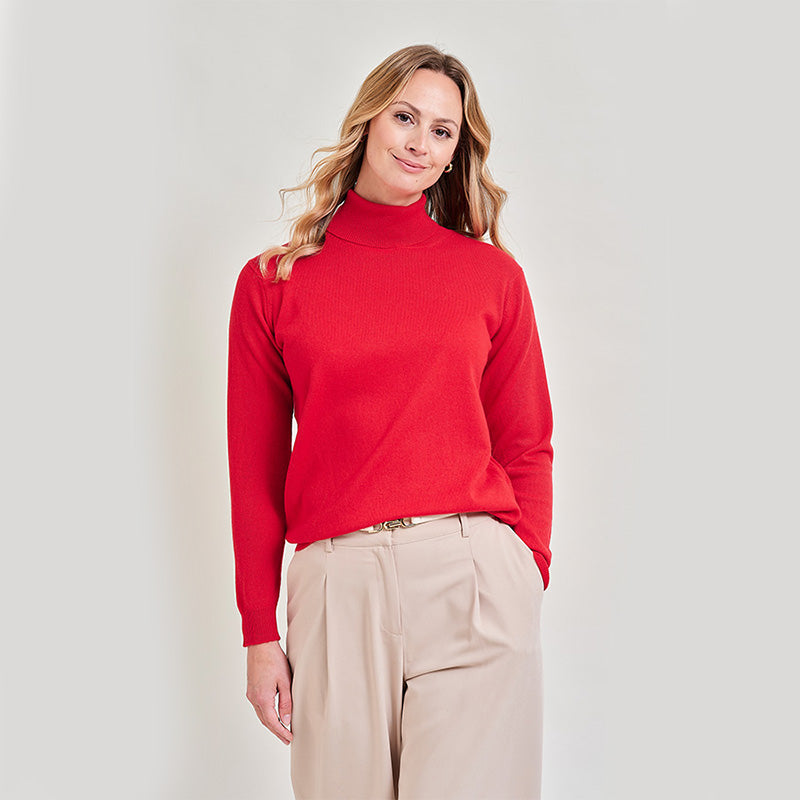 Tracy Cashmere Roll Collar Sweater