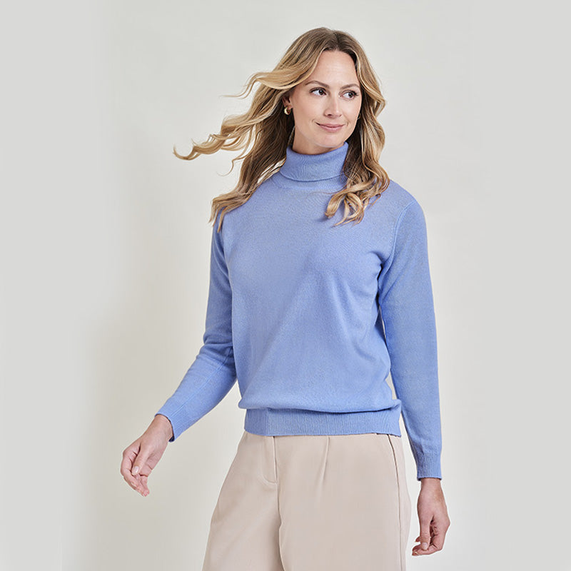 Tracy Cashmere Roll Collar Sweater