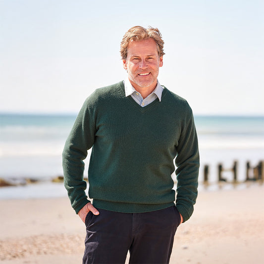 Rory 2 Ply Cashmere V-Neck Sweater