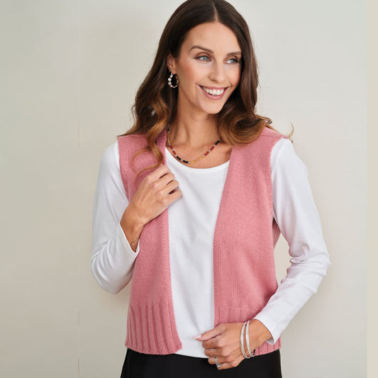 Carly 8 Ply Cashmere Gilet