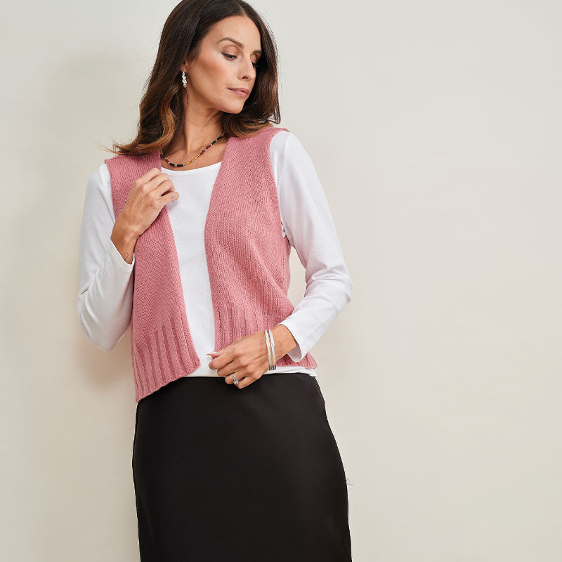 Carly 8 Ply Cashmere Gilet