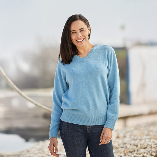 Frances 4 Ply Cashmere V-Neck Sweater