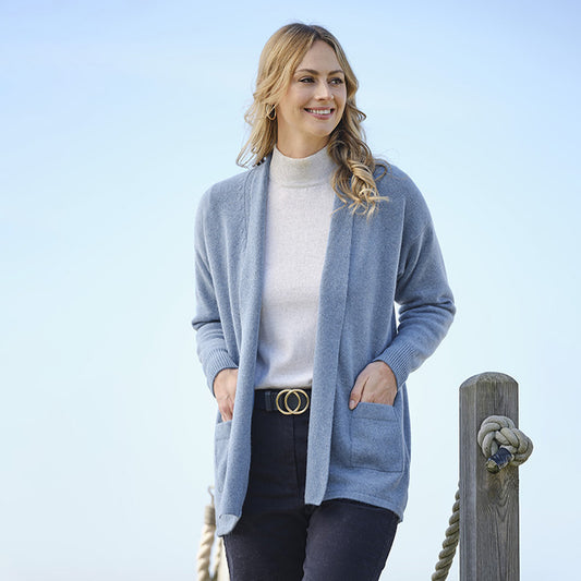 Georgina 4 Ply Edge to Edge Cashmere Cardigan