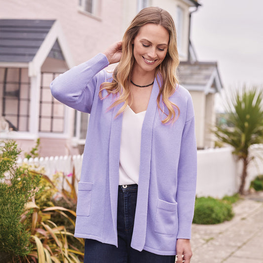 Georgina 4 Ply Edge to Edge Cashmere Cardigan