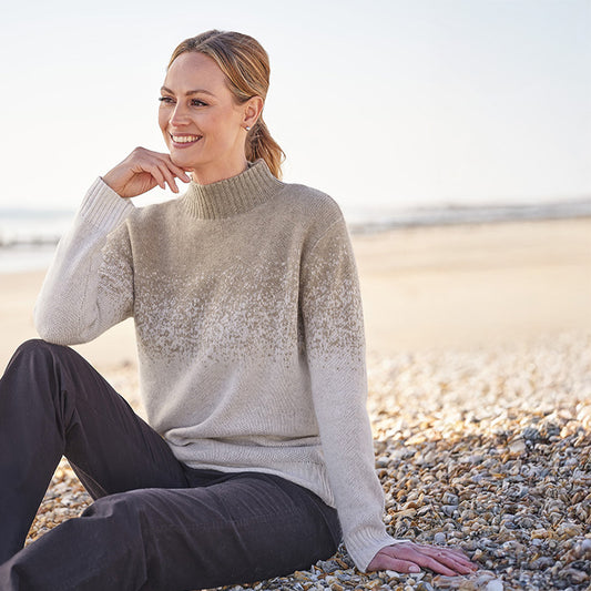 Jade 4 Ply Cashmere Turtle Neck