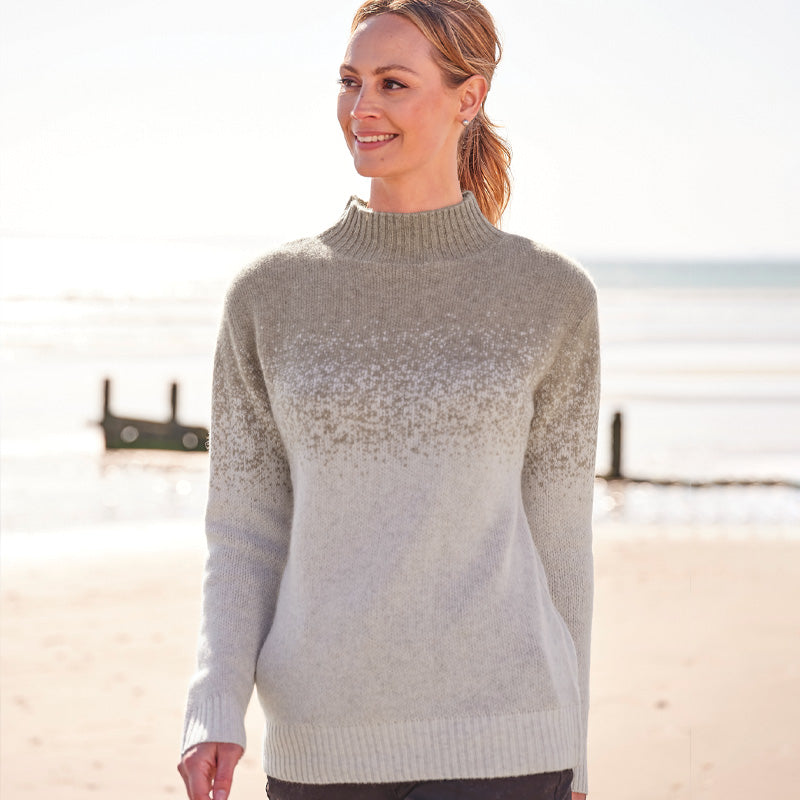 Jade 4 Ply Cashmere Turtle Neck