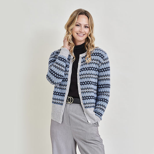 Kristin 4 Ply Cashmere Fairisle Cardigan