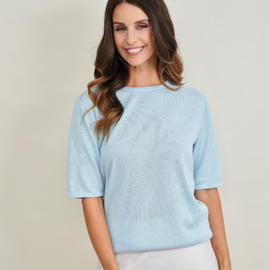 Pearl Cashmere Cotton Classic T-Shirt