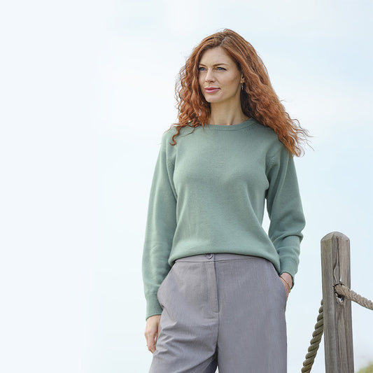 Rose 4 Ply Cashmere Crew Neck Sweater